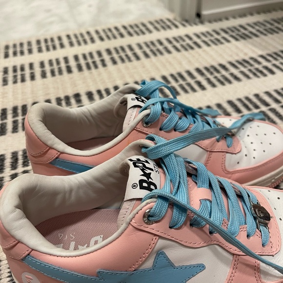 Bathing Ape Bape sneakers size 39 blue and pink. Never worn!!! - Picture 5 of 6